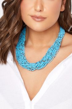 Yours Collar De Cuentas Azules