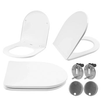 Tapa Y Asiento Uf Duroplast Rea Flat Whit