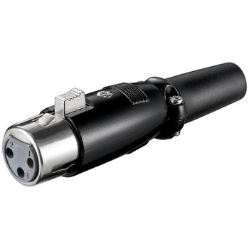 Conector XLR 3-pin Hembra Goobay 11680 Negro