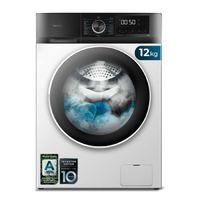 cecotec lavadora 12kg carga frontal bolero dresscode 12500 inverter 1400rpm 16 programas clase a-20 bajo consumo