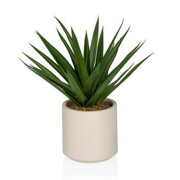 Planta Artificial / Planta En Maceta Agave 47 Cm Plástico Verde Hjh Office