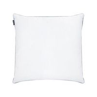 almohada de plumas y plumon de pato de perfil bajo para cama triple compartimento funda de algodon de primera calidad blanco 80 x 80 cm teide