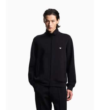Emporio Armani para hombre. EM004536_AF10013 Sudadera con cremallera completa negro (XL), Casual, Algodón