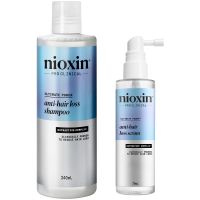 nioxin anti-hair loss shampoo and hair-growth serum bundle