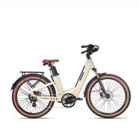 bicicleta electrica de carbono mihogo air max doble bateria de 192 ah ultraligera amarilla