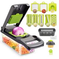 cortador de verduras con mandolina y escurridor magic select gris