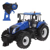 maisto tech - tractor teledirigido 4x4 new holland con ruedas gigantes