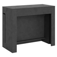 consola extensible 90x42302 cm evolve antracita espatulado