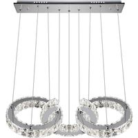 colgante argon 1x66w led 5280lm 3000k l635xan30xalregcm transparente