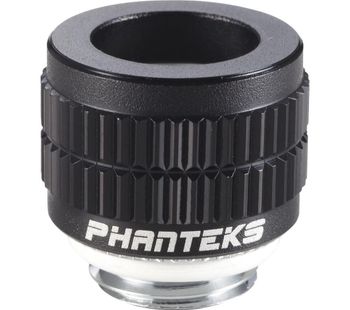 Glacier 12 mm Hard Tube Fitting - Satin Black, Black