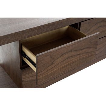 Buffet Cristal Mdf 160x45x80 Nogal Marron