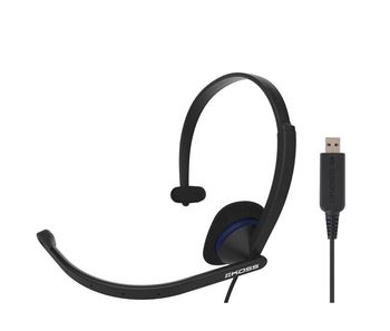 Koss cs195 usb auriculares con cable y micrófono con cancelación ruido, cascos de diadema monoaurales oficina, , negro