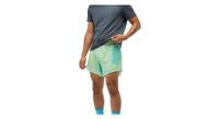 pantalon corto hoka glide 5in slip verde hombre