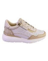 de carmela 162274 zapatillas casual de mujer piel beige