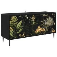 mueble de tv rhenen 102 x 33 x 51 cm roble negro vidaxl