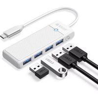 hub orico 4 puertos 5 gbits modelo papw4a-c3 con usb-c y usb-a