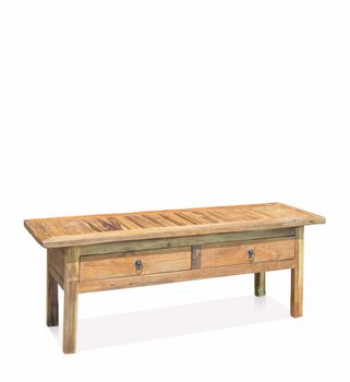 Mesa de centro teca beige anch. 130 cm
