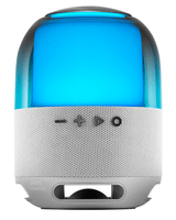 altavoz bluetooth portable mars gaming msfloww gris 15w deepbass bt microsd rgb 360 bat 6h