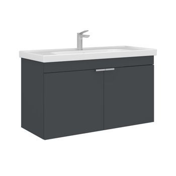 Mueble Para Lavabo  - 100 X 45 X 58 Cm - Antracita Mate