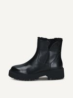 caprice bootie black made of leather without heel size 39