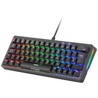 mars gaming mkminipro teclado mecanico ultra-compacto 60 switches mecanicos hot-swappable iluminacion rgb chroma teclado gaming antighosting multiplataforma switch silencioso idioma espanol 
