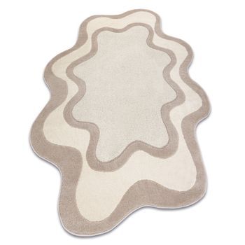 Alfombra Dune 8086 Shape Crema / Beige – Abstração, Estructura, Fo 160x220 Cm