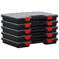 cajas de accesorios 5 unidades polipropileno 40x30x5 cm vidaxl