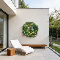 cuadro vegetal artificial francesca 100 cm diametro  naturing monde