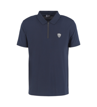 EA7 para hombre. 8NPF13_PJRGZ Polo de manga corta marino (XL), Casual, Amarillo, Viscosa