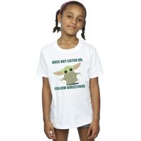 disney camiseta the mandalorian does not listen para nina