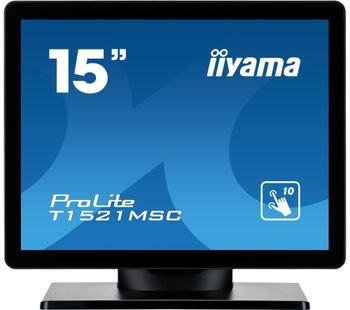 IIYAMA ProLite T1521MSC-B1 15” LCD Touchscreen Monitor - Black, Black