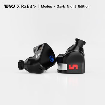CVJ X R2E3 Medusa Dark Night Edition Auricular intrauditivo con controlador dinámico Cable HiFi desmontable Monitor de audio sirena