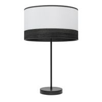 sobremesa alto olga 1xe27 negroblanco-madnegra 62x30x30 cm