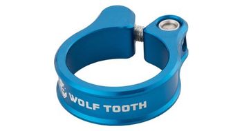 Abrazadera de tija de sillin wolf tooth azul