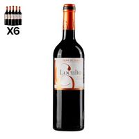 arte sabor caja de 6 botellas de vino loculto roble 6 meses ribera del duero crianza 6 meses en barrica de roble vendimia del 2023 75cl con 145 vol 7x7x32 cm color unico