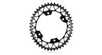 absoluteblack plato estrecho ancho ovalado gravel 110 4 bcd 12 s negro