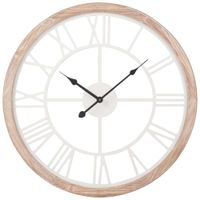 reloj de pared blanco y beige diam 50 cm