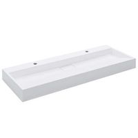 lavabo 120x46x11 cm resina mineralmarmol blanco vidaxl