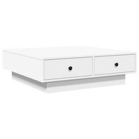 mesa de centro 90x90x28 cm madera y metal trabajados - blanco