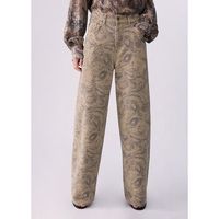 liu jo pantalones pantalones boy con estampado glitter para mujer