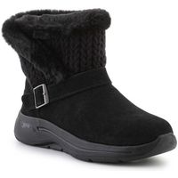skechers descansos go walk arch fit boot true embrace 144422-bbk para mujer