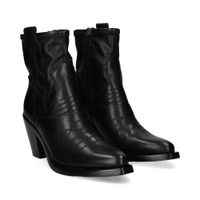 ash botines con tacon mujer - negro talla 37