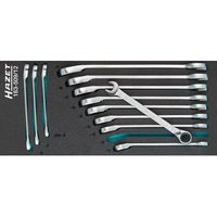 hazet 163-50912 juego de llaves combinadas de carraca r perfil de traccion hexagonal doble exterior r 8 r 9 r 10 r 11 r 12 r 13 r 14 r 15 r 16 r 17 r 18 r 19 r numero de herramientas 12