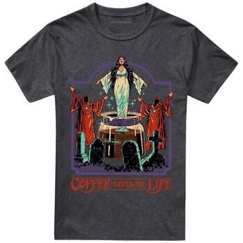 Steven Rhodes Camiseta Coffee Gives Me Life para mujer