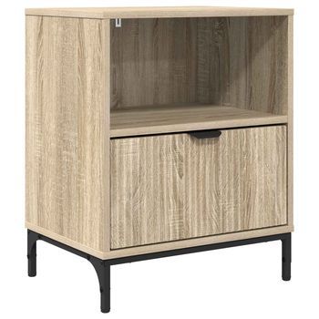 Mesita De Noche 49x36x61 Cm Madera - Marrón