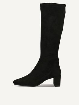 CAPRICE Boots, black, made of Textiles with Block heel, Size 42