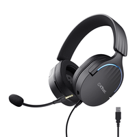 headset trust gaming gxt 490 negro fayzo 24900 usb 71 microfono desmontable y flexible iluminacion rgb auriculares giratorios