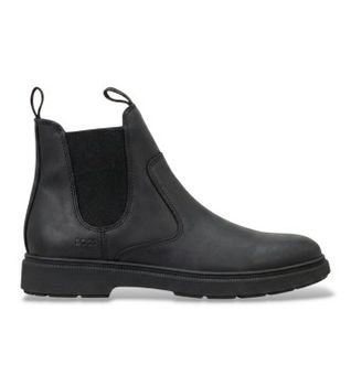BOSS para hombre. 50574168 Botines Ferling negro (40), Piel, Plano, Ninguno, Clásico