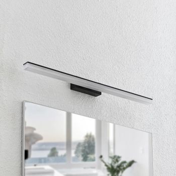 Lámpara de pared de metal negro