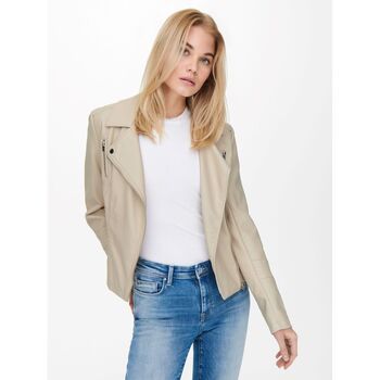 Only Cazadora de cuero 15153079 GEMMA-SILVER LINING para mujer